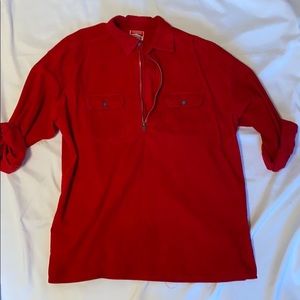 Corduroy quarter zip jacket